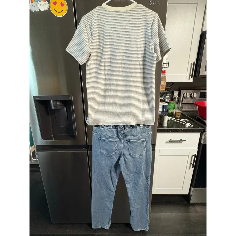 Striped SS and Jeans Outfit - Thereabouts - XL (18/20)